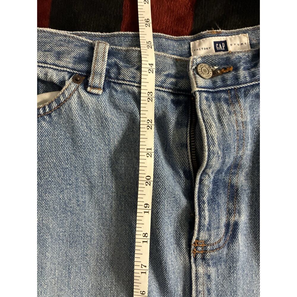 Womens Gap Denim Skirt Vintage 90s Y2K Light Wash Front Slit Size 12 - Picture 4 of 6